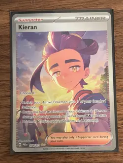 POKEMON TCG Prismatic Evolutions KIERAN Trainer SIR Special Illustration 174/131 - Image 4