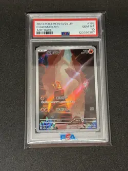 2023 Pokemon SVA2 Japanese Charmander 168/165 PSA 10 - Image 1