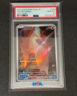 2023 Pokemon SVA2 Japanese Charmander 168/165 PSA 10 - Image 2