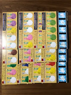 1997 Pokemon Jumbo Card Carddass Animation Version Part 1 : Full Set of 12 - New - Image 2