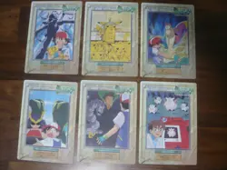 1997 Pokemon Jumbo Card Carddass Animation Version Part 1 : Full Set of 12 - New - Image 3