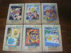 1997 Pokemon Jumbo Card Carddass Animation Version Part 1 : Full Set of 12 - New - Image 5
