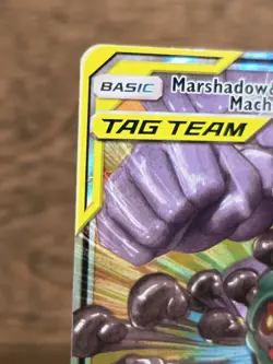 Pokemon Card TCG Marshadow & Machamp GX 82/214 Unbroken Bonds Ultra Rare Holo LP - Image 2