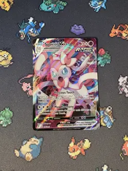 Pokemon Cards Sylveon VMAX 075/203 Ultra Rare Evolving Skies - (NM) #2 - Image 1