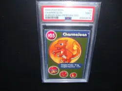 1999 Burger King Pokemon Charmeleon Perforated card #5 Psa 9 Mint - Image 1
