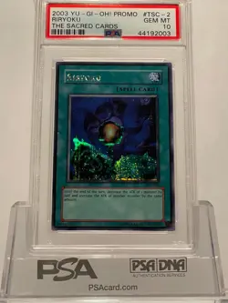 2003 Yu-GI-Oh! The Sacred Cards Secret Promo Riryoku TSC-002 PSA 10 GEM MINT! - Image 1
