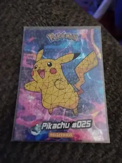 2025 POKEMON STAINED GLASS Crystal Card PIKACHU crystal Hit - Image 1