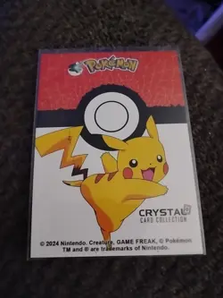 2025 POKEMON STAINED GLASS Crystal Card PIKACHU crystal Hit - Image 2