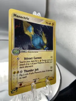 LP (Holo) Pokemon MANECTRIC Card EX RUBY and SAPPHIRE Set 9/109 Rare LIGHT PLAY - Image 2