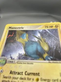 LP (Holo) Pokemon MANECTRIC Card EX RUBY and SAPPHIRE Set 9/109 Rare LIGHT PLAY - Image 5