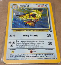 🔥 Pidgeot 8/64 🔥 Original Holo Rare Jungle Set Pokemon Card WOTC 1999 TCG - Image 3