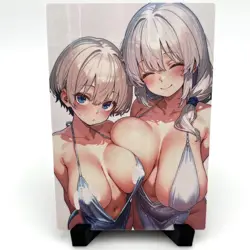 Uzaki-chan Wants to Hang Out! Tsuki Uzaki Sexy Anime Waifu Girl Goddess Art Card - Image 1
