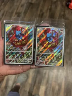 Riolu Mega Evolution ETB Pokemon Card Promo 010 both cards - Image 1