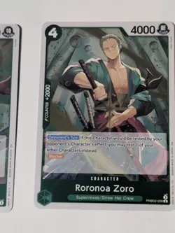 One Piece Roronoa Zoro PRB02-006 The Best Volume 2 Foil Card English - Image 1
