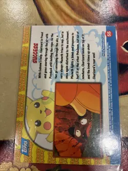 Topps Pokemon Card PIKACHU'S VACATION Success #55 Movie Animation Edition - Image 1