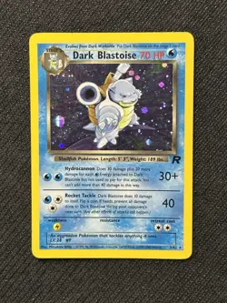 Dark Blastoise 3/82 Team Rocket Holo Rare Pokemon Card - Image 1