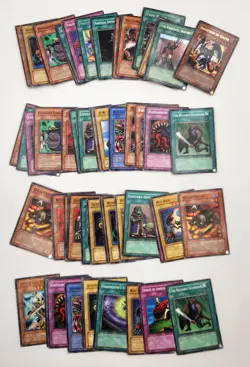 1996 Lot Of About 50 Yu-Gi-Oh Cards Heavily Played - Image 1