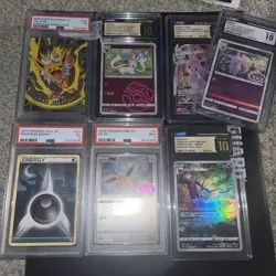 Pokemon Singles eeveelution Lot Of 127 Holographic, Non Holo, GRADED TCG cards - Image 1
