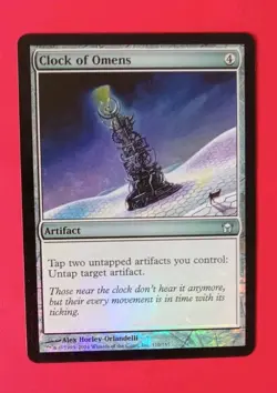 Fifth Dawn FOIL Clock of Omens LP First Class Shipping No Tracking Mtg Magic - Image 1