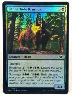 Bannerhide Krushok NM/M* FOIL Modern Horizons 2 ENGLISH 149/303 mtg -UnltdCards - Image 1
