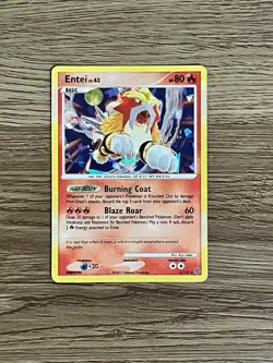 TCG Entei Holo Rare Pokemon Card Secret Wonders 4/132 - Image 1