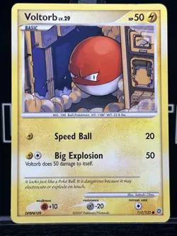 VOLTORB 117/132 - Regular- SECRET WONDERS - 2007 Pokemon Card - LP - Image 3