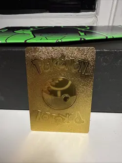 Pokemon gold metal Inspired Card Charizard V For Display Art Gift - Image 2