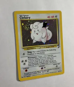 2001 Base Set Clefairy Holo #6/130 Rare WOTC Pokemon Card TCG NM Mint *Swirl* - Image 1