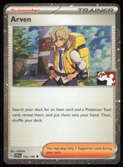 Arven 166/198 Holo Prize Pack Play! Pokemon League Promo Card Holo - Image 1