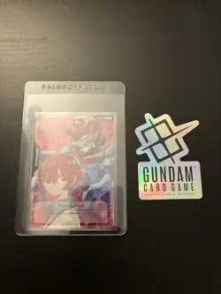 Gundam Card Game Foil Resource Promo Machu RP-010 English TCG with Foil Sticker! - Image 1