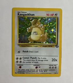 💫 1999 Jungle Set Kangaskhan Holo 5/64 Rare WOTC Pokemon Card TCG 100% Original - Image 1