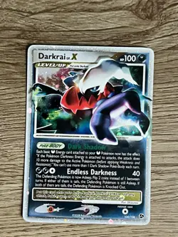 TCG Darkrai LV.X Holo Rare 104/106 Great Encounters Pokemon Card - Image 1