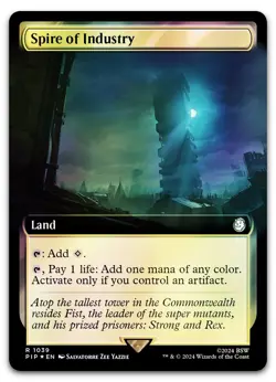 Spire of Industry (Extended Art) (Surge Foil) #1039 (NM) Fallout PIP Magic MTG - Image 1