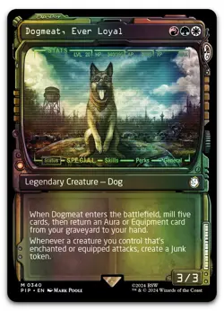 Dogmeat, Ever Loyal (Showcase) #340 (Foil) (NM) Fallout PIP Magic MTG - Image 1