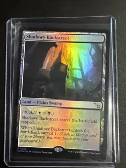 MTG Shadowy Backstreet - Murders At Karlov Manor Foil Mint - Image 1