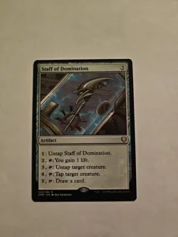 MTG 1x Staff of Domination # 343 Commander Legends Magic the Gathering x1 NM - Image 1