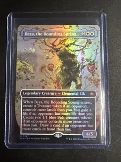 MTG Beza, the Bounding Spring - Borderless Foil - BLB NM 0287 - Image 1