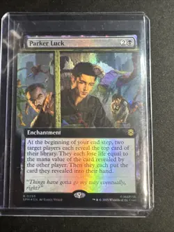 MTG Parker Luck 0258 Foil (Extended Art) R Marvel's Spider-Man NM SPM - Image 1