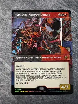 Carnage, Crimson Chaos (Borderless) Marvel's Spider-Man Foil NM - MTG - Image 1