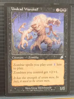 Mtg UNDEAD WARCHIEF LP Scourge 78/143 -Argo- - Image 1