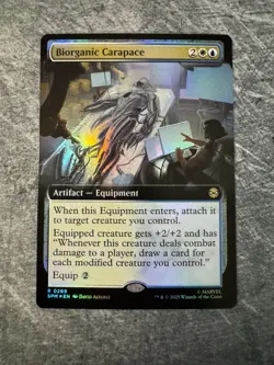 Biorganic Carapace (Extended Art) Marvel's Spider-Man Foil NM - MTG - Image 1