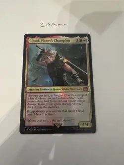 MTG Cloud, Planet's Champion (Foil) PROMO Final Fantasy NM FIN - Image 1