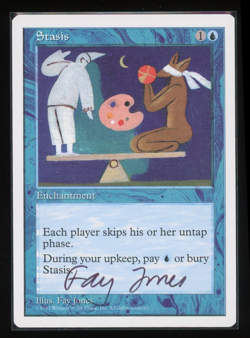 Stasis - 5th Ed 1997 - Fay Jones - Signed Artist Proof - MTG - Image 1