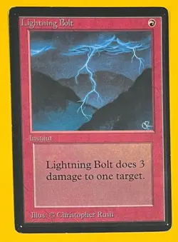 MTG LIGHTNING BOLT (x4) Beta (OldManMTG 012-181) - Image 3