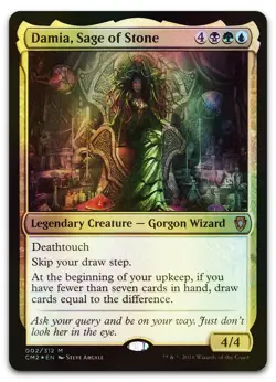 Damia, Sage of Stone #2 (Foil) (LP) Commander Anthology CM2 Magic MTG - Image 1