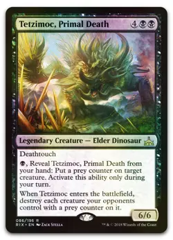 Tetzimoc, Primal Death #86 (Foil) (NM) Rivals of Ixalan RIX Magic MTG - Image 1