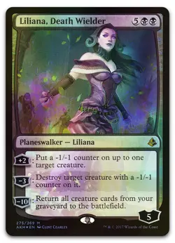 Liliana, Death Wielder #275 (Foil) (LP) Amonkhet AKH Magic MTG - Image 1