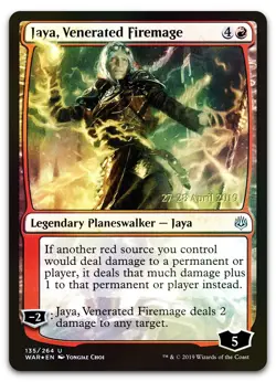 Jaya, Venerated Firemage #135 (Foil) (LP) Prerelease Cards PRE Magic MTG - Image 1