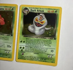 Team Rocket Holo Lot - Dark Vileplume #13/82 + Arbok #2/82 WOTC Pokemon Cards NM - Image 4