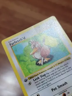 MP Farfetch'd 27/102 Base Set 1st Edition Shadowless, 1999 WOTC Vintage Pokemon - Image 2